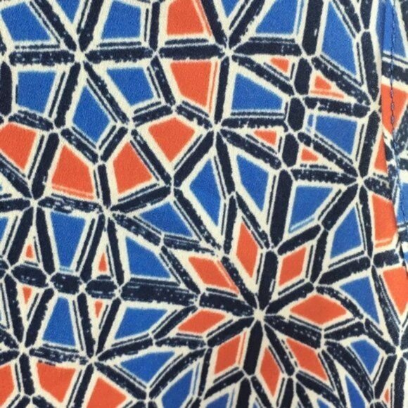 J.Crew Womens Sleeveless Geometric Print Polyester Tank Top Size 14 Made In Chin - Picture 3 of 6